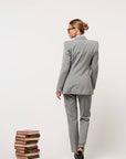 Tre pezzi New York Gessato Grigio