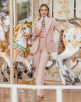 New Tailleur tre pezzi baby rosa cipria