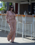 Tailleur tre pezzi Mon Amour rosa