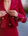 Tailleur tre pezzi Jolie fragola