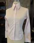 Camicia sartoriale base bianca a costine rosa