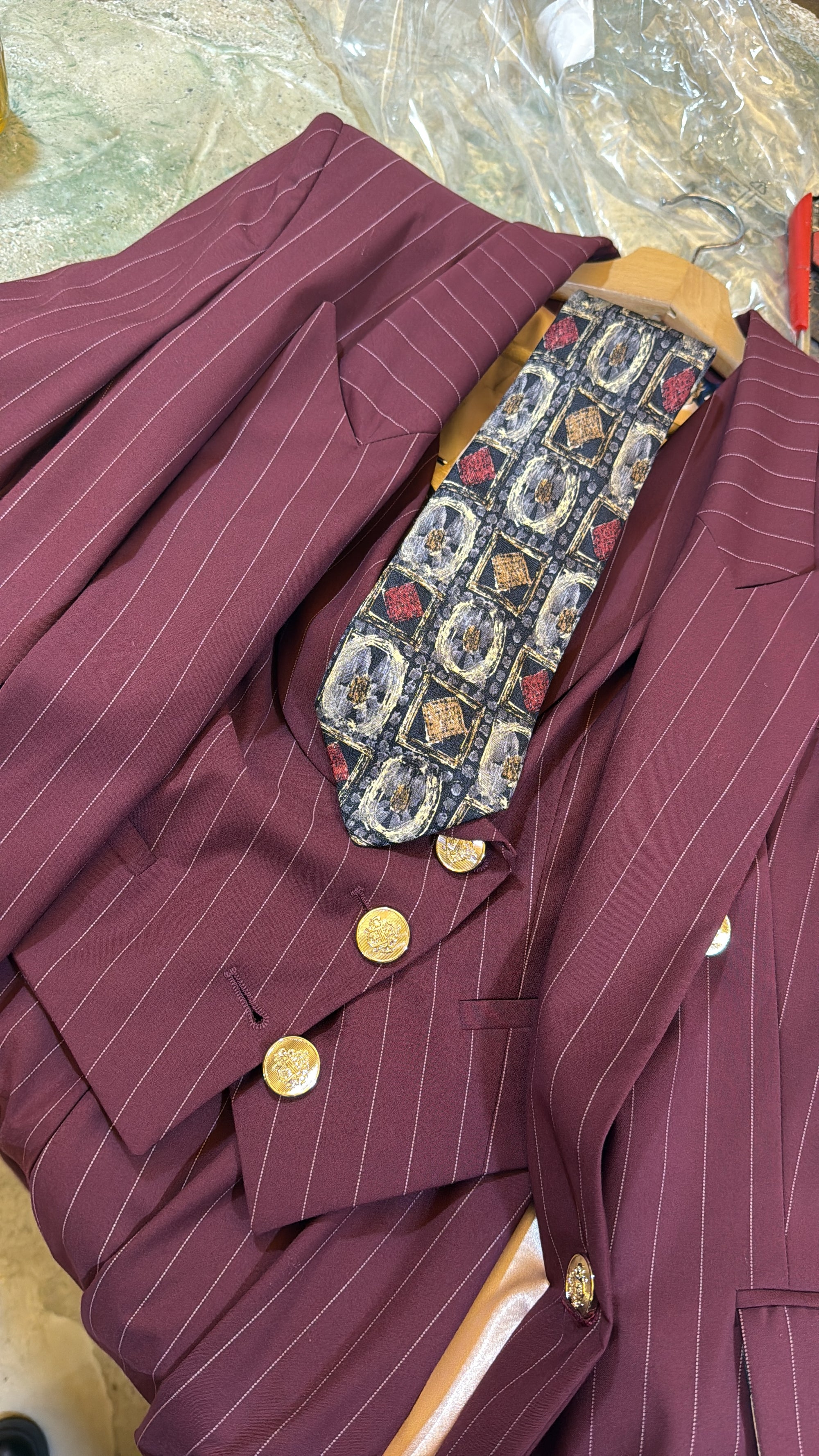 Cravatta astratta blu