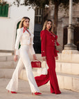 Tailleur tre pezzi Jolie bianco Panna