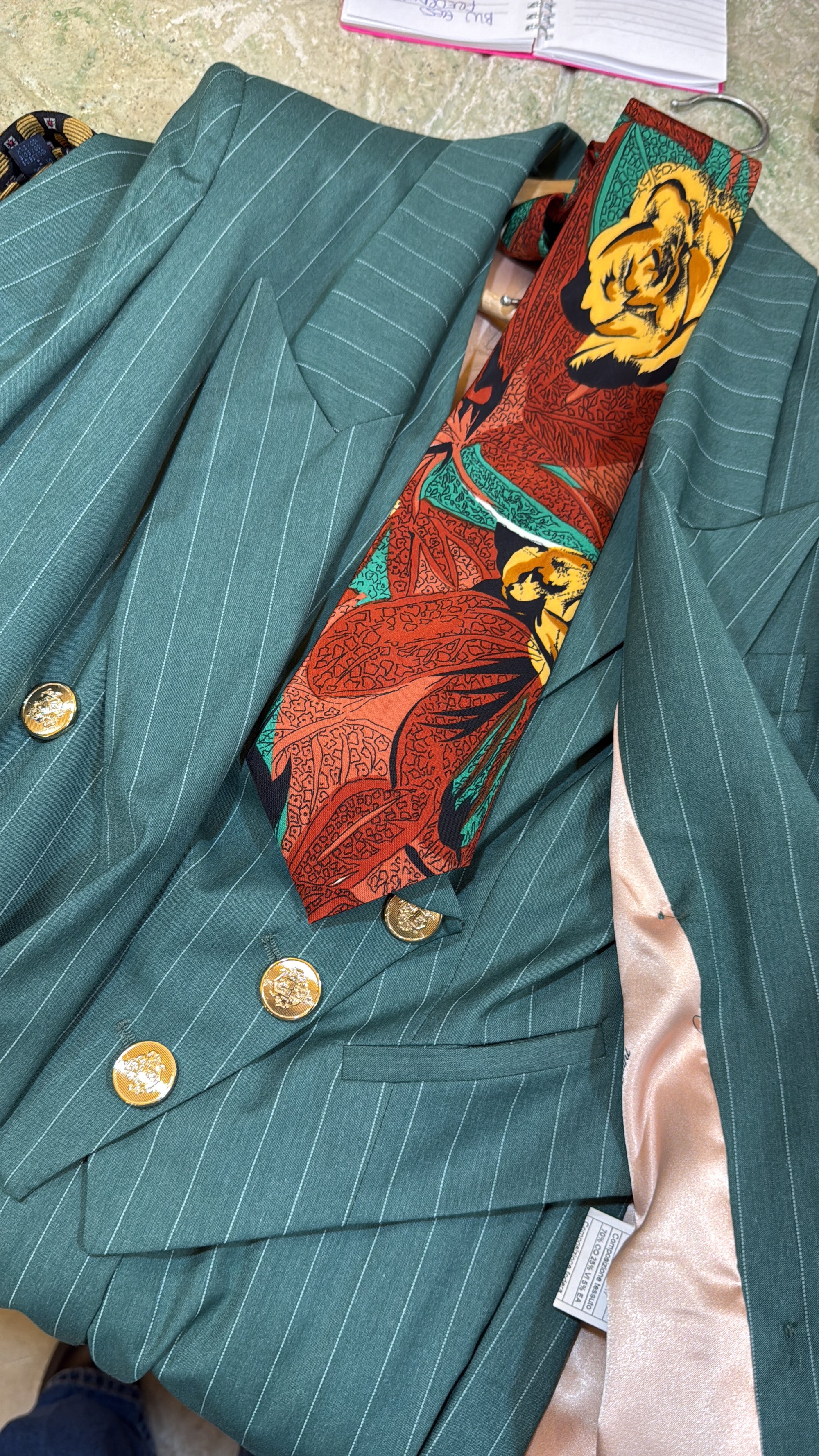 Cravatta in seta fantasiafloreal