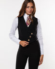Tailleur Tre Pezzi Classic Nero Gessato