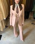 New Tailleur tre pezzi baby rosa cipria