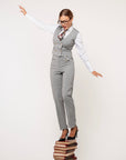 Tre pezzi New York Gessato Grigio