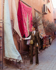 Tailleur tre pezzi Classic gessato verde oliva