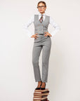 Tre pezzi New York Gessato Grigio