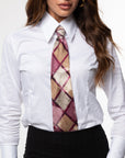 Camicia sartoriale bianca con collo italiano “allungato”