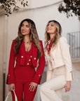 Tailleur tre pezzi Jolie fragola