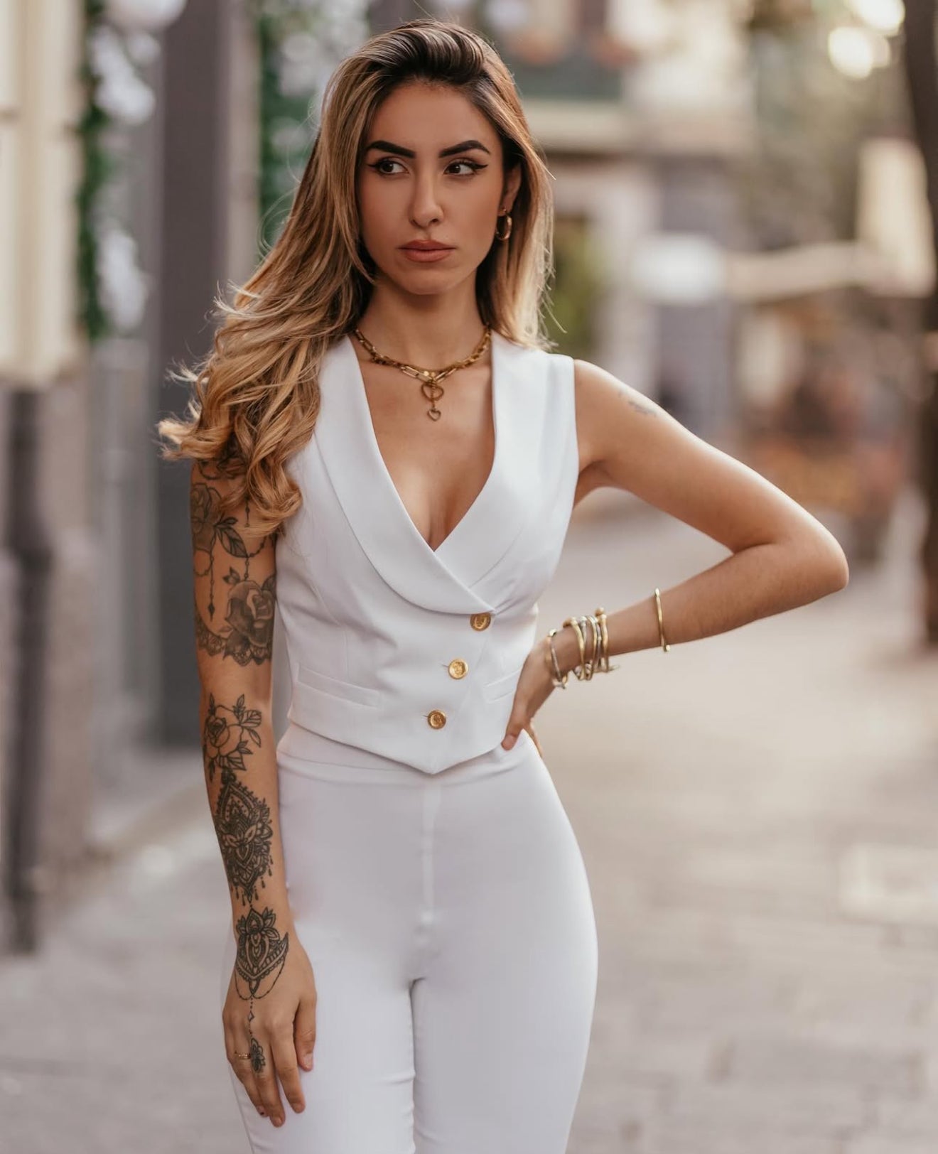 Tailleur tre pezzi Classic Bianco