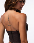 Bustier testa di moro