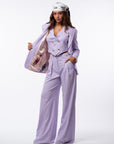 Tailleur tre pezzi Egypt gessato Glicine