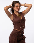 tailleur tre pezzi Egypt brown
