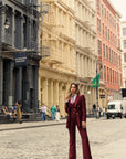 Tailleur tre pezzi classic bordeaux