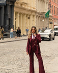 Tailleur tre pezzi classic bordeaux