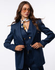 tailleur tre pezzi Egypt blu navy