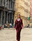 Tailleur tre pezzi classic bordeaux
