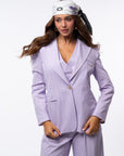 Tailleur tre pezzi Egypt gessato Glicine