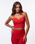 Bustier rosso