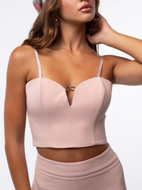 Bustier rosa cipria