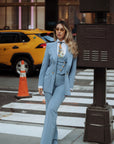 Tailleur Tre Pezzi Classic Azzurro Cielo