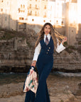 Tailleur tre pezzi Jolie blu notte zaffiro