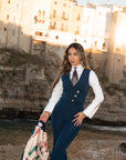 Tailleur tre pezzi Jolie blu notte zaffiro