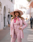 Tailleur tre pezzi Classic rosa gessato