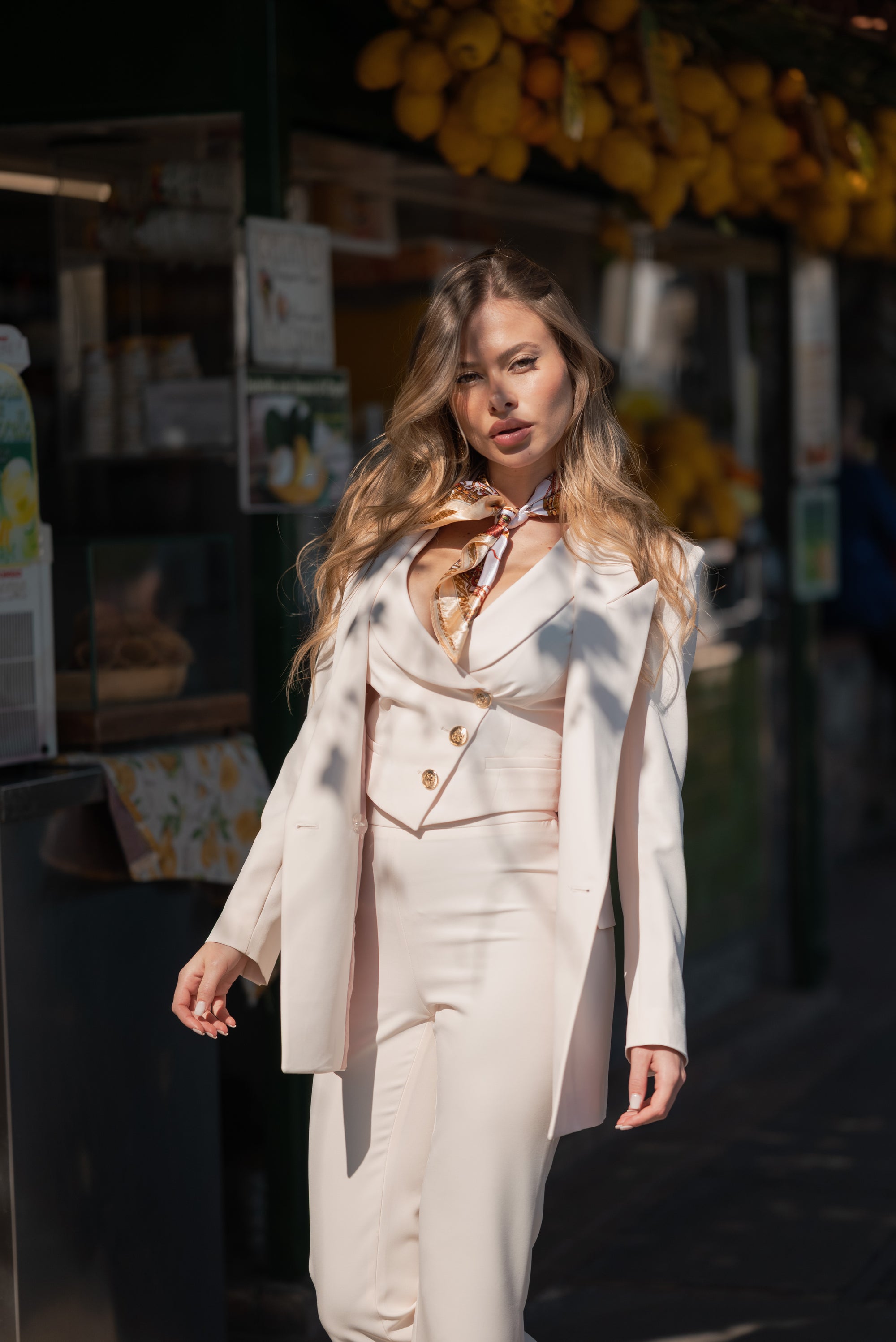 Tailleur 3 pezzi Classic panna