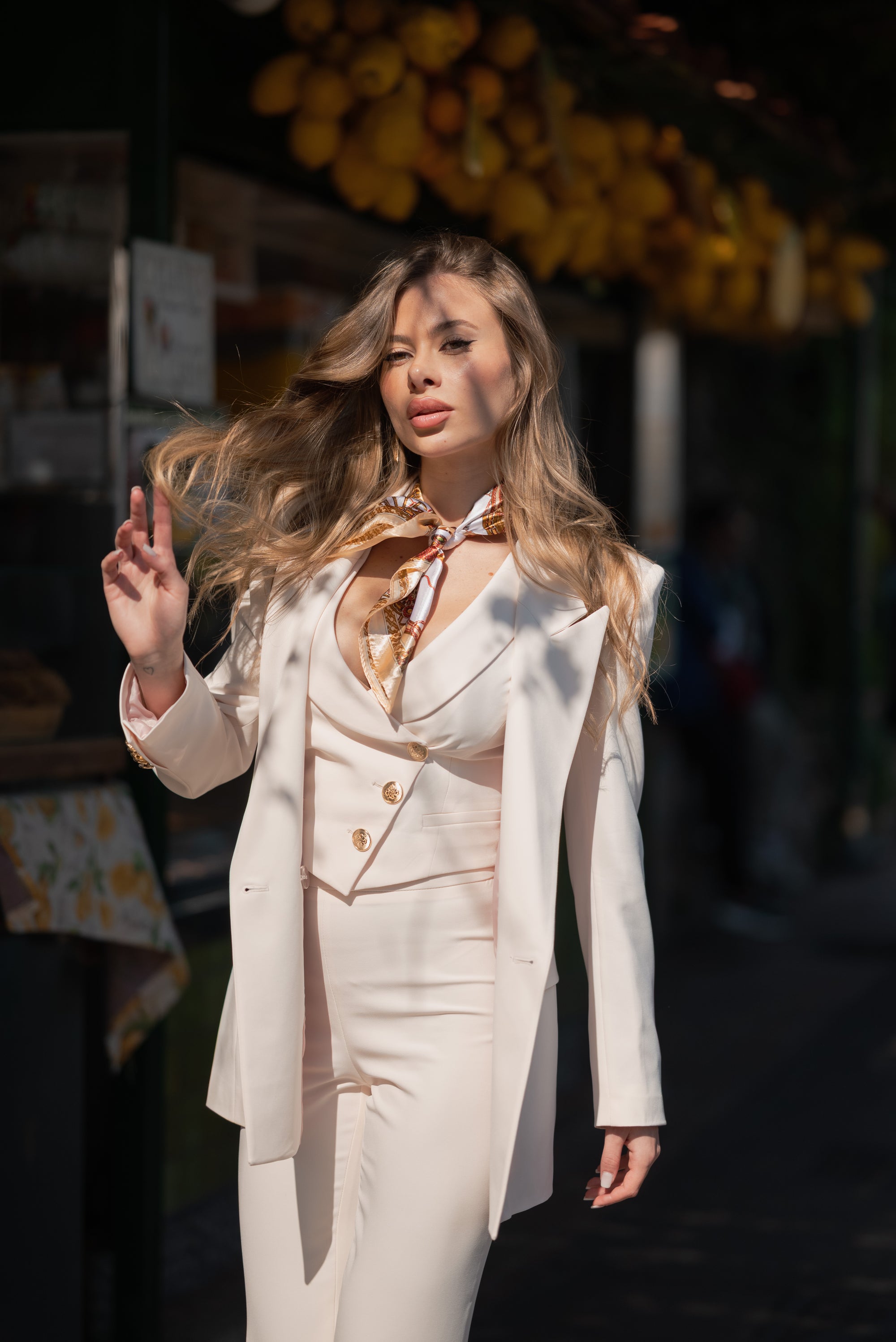 Tailleur 3 pezzi Classic panna