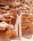 Tailleur Jolie bianco gessato