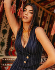 Tailleur Laura Blu Gessato