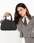 Tailleur tre pezzi Jolie gessato grigio