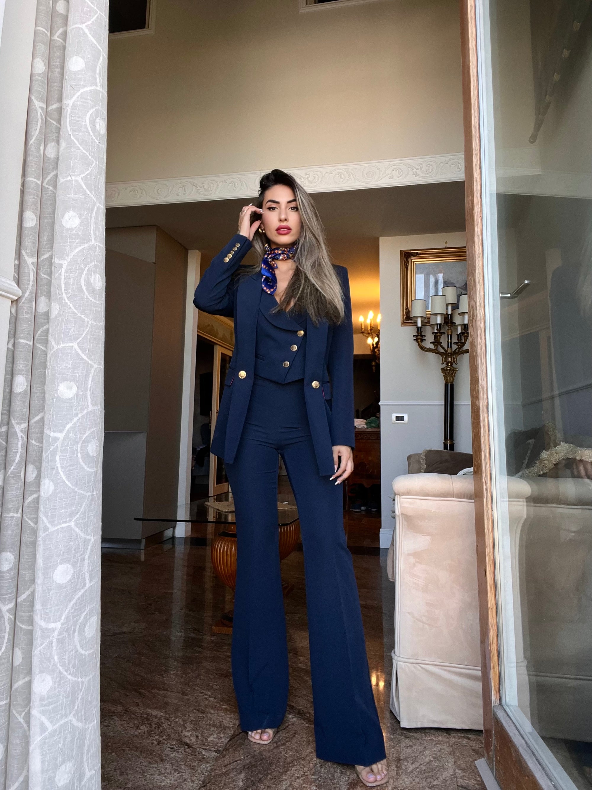 tailleur tre pezzi Classic blue navy