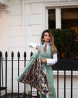 Tailleur tre pezzi Classic verde menta gessato