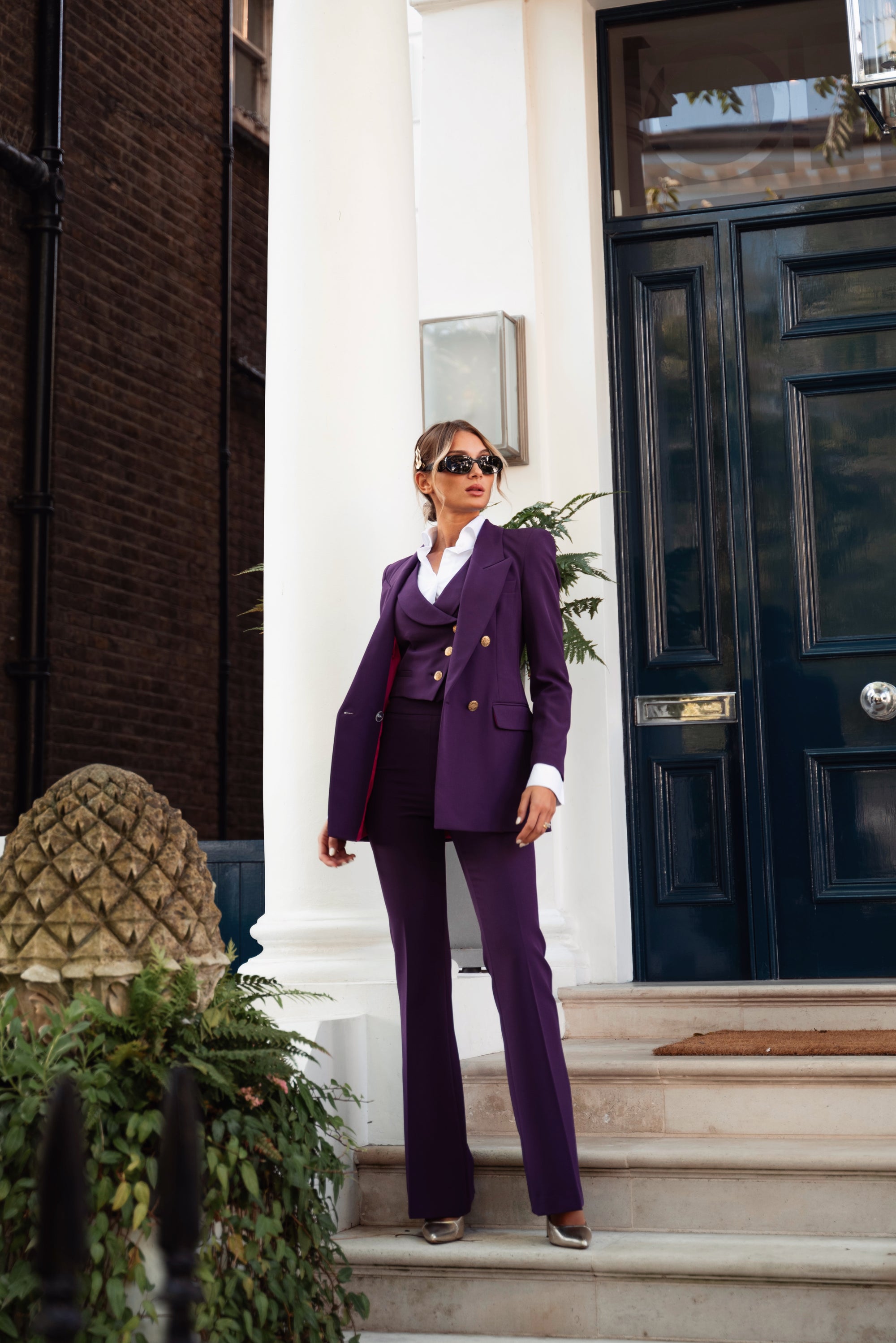 Tailleur tre pezzi Classic Prugna