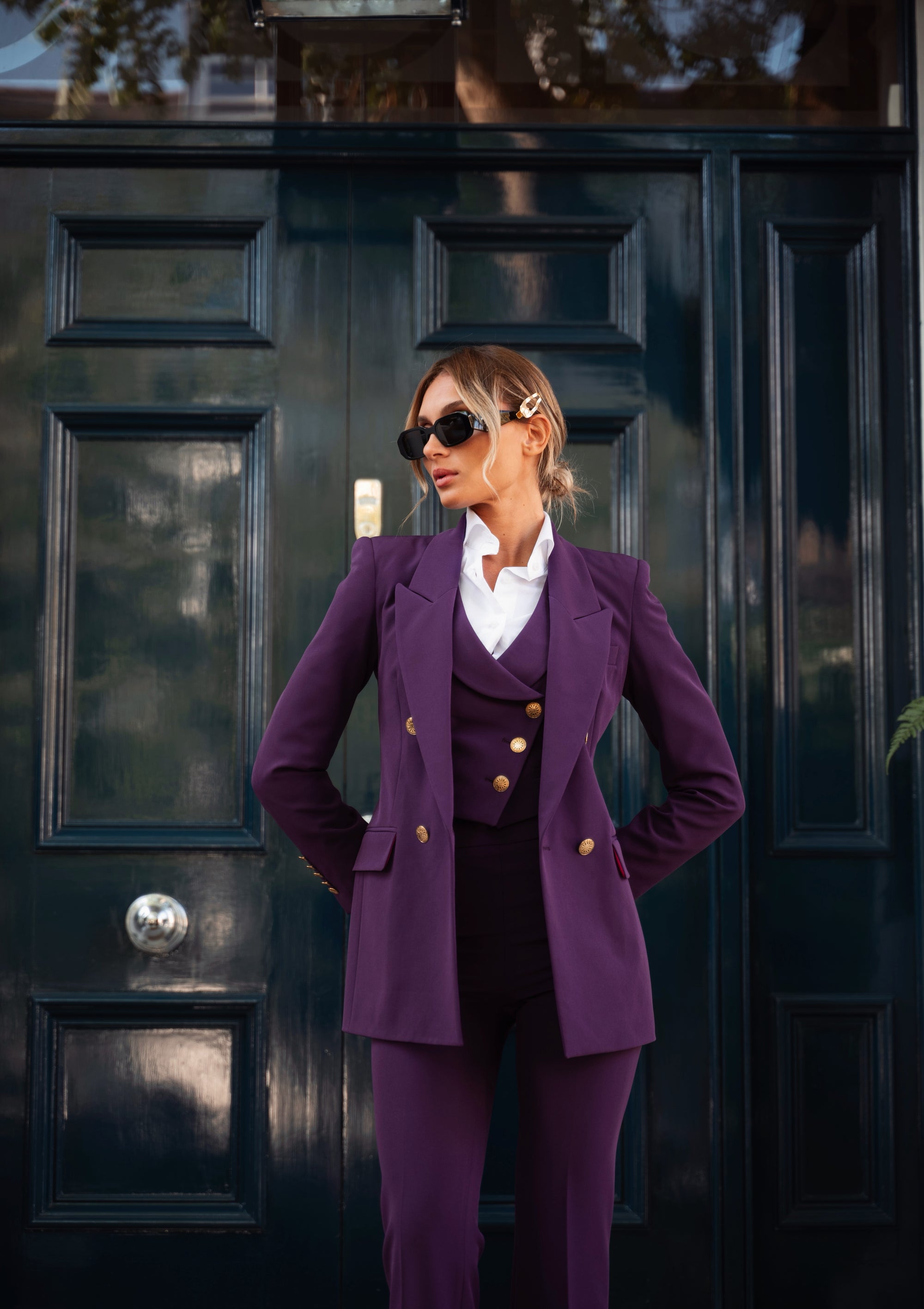 Tailleur tre pezzi Classic Prugna