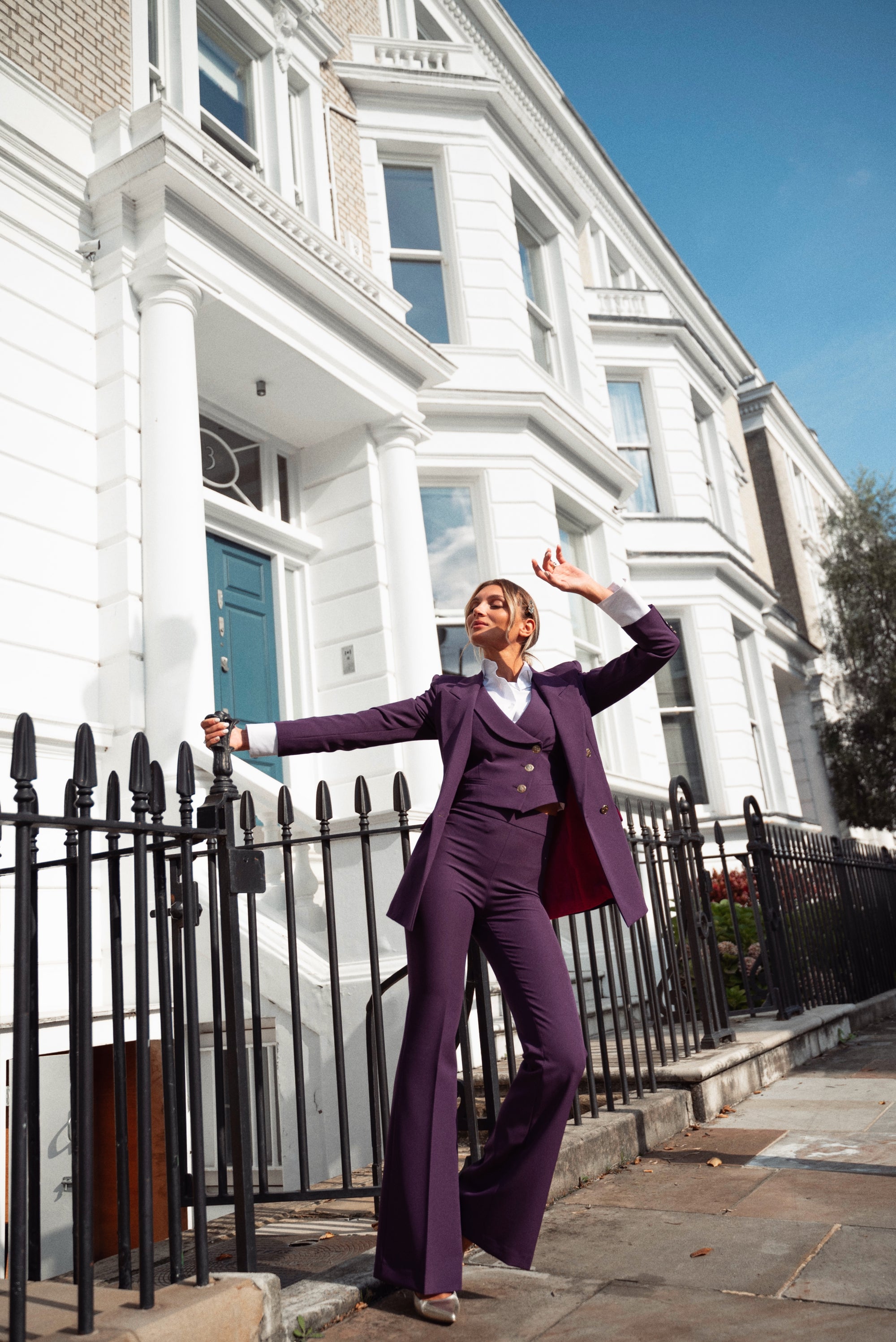 Tailleur tre pezzi Classic Prugna