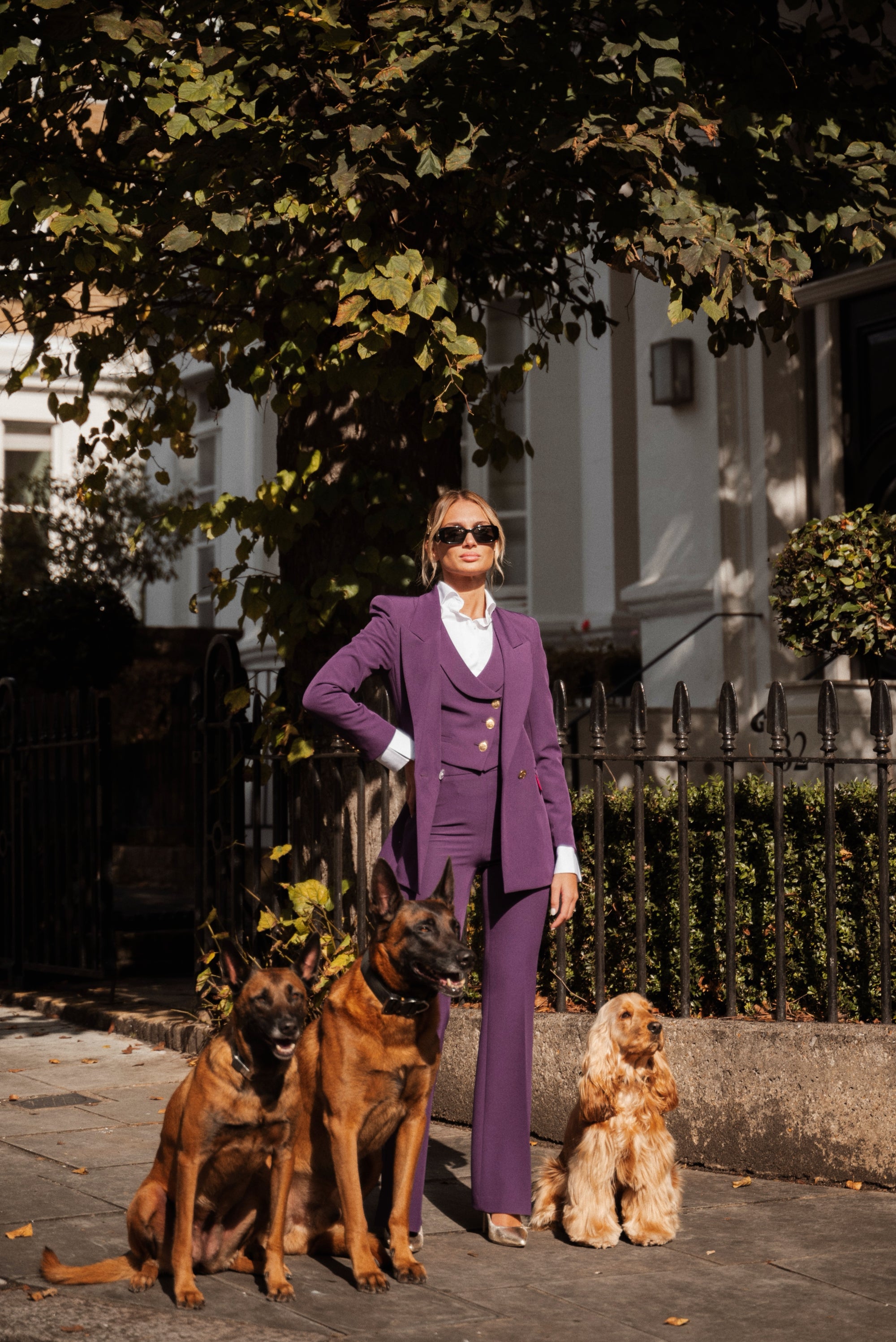 Tailleur tre pezzi Classic Prugna