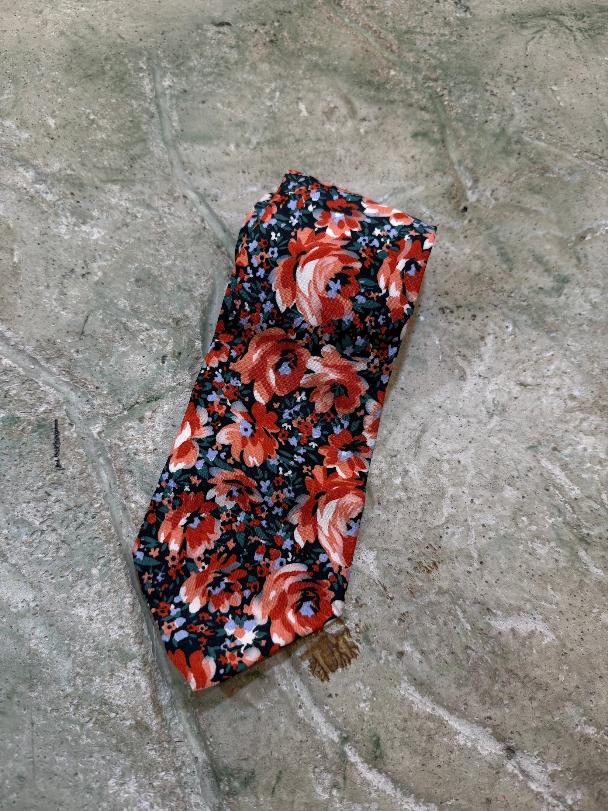 Cravatta floreal multicolor