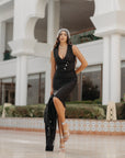 Tailleur Laura Nero Gessato