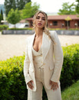 Tailleur tre pezzi lino Beige