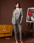 Tre pezzi New York Gessato Grigio