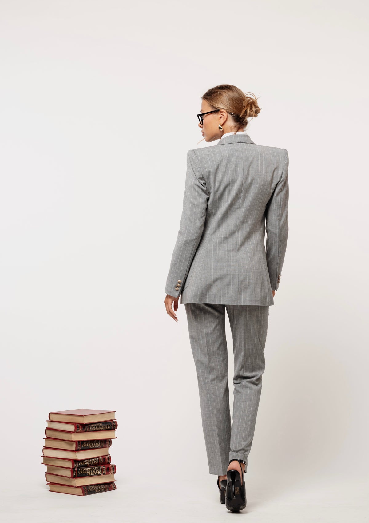 Tre pezzi New York Gessato Grigio