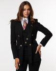 Tailleur Tre Pezzi Classic Nero Gessato