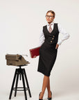 Tailleur Laura Nero Gessato