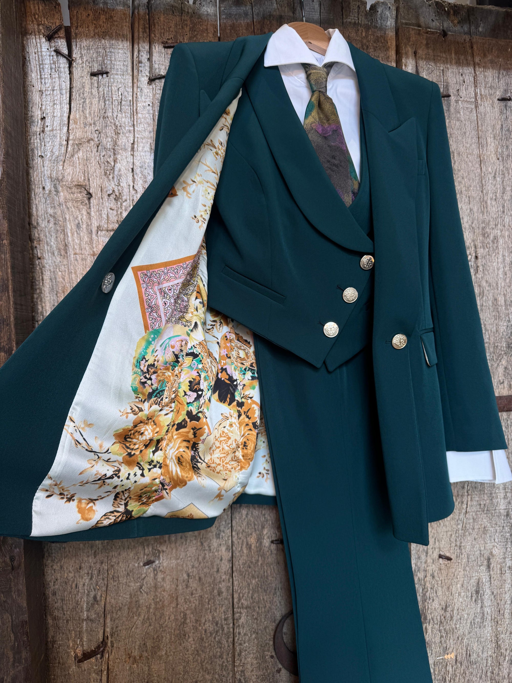 Tailleur tre pezzi Classic verde bottiglia