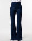 Tailleur Cleopatra gessato Blu cobalto